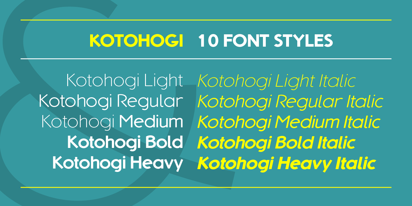Пример шрифта Kotohogi #4